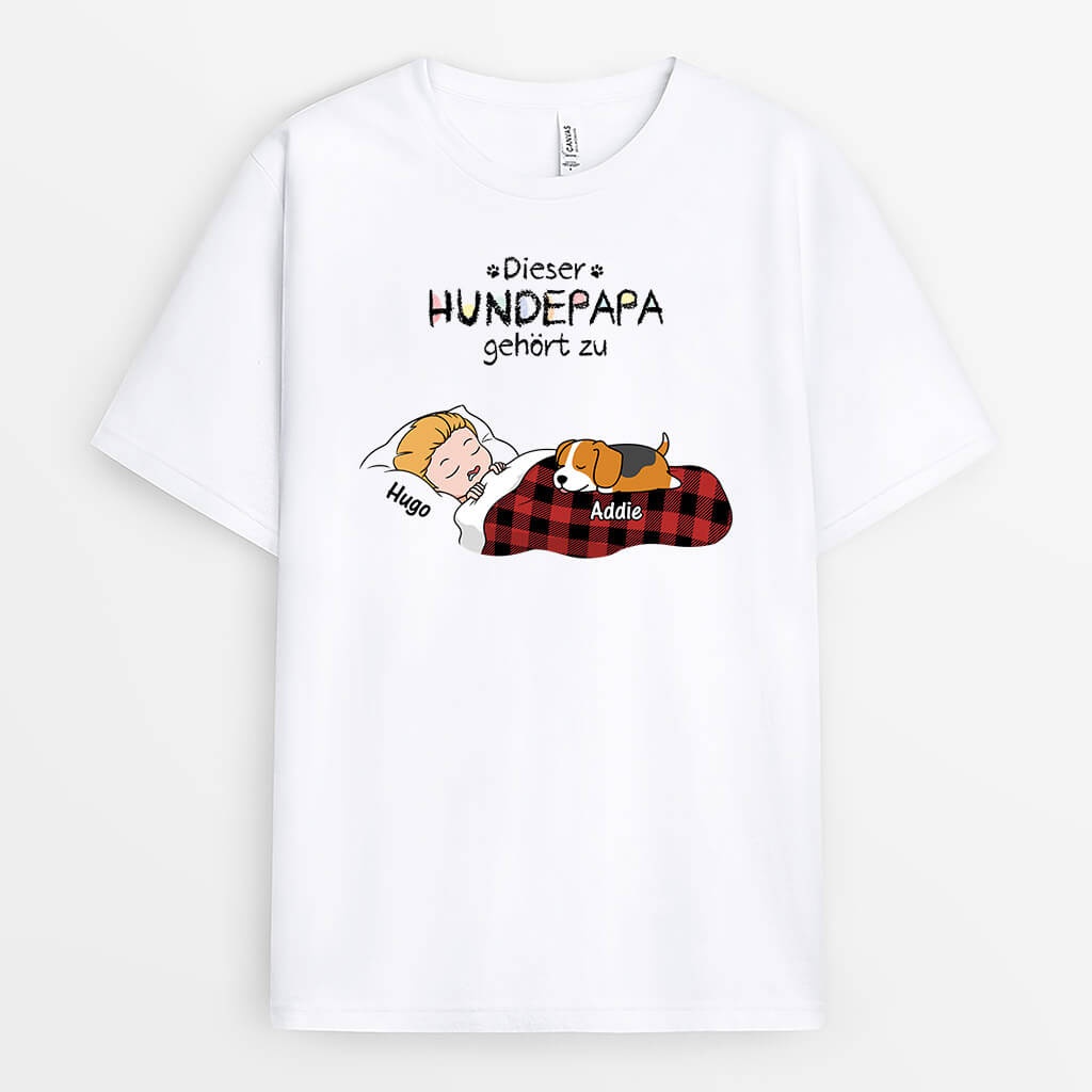 Diese Hundemama/Dieser Hundepapa Gehört Zu - Personalisiertes Geschenk | T-shirt für Hundeliebhaber