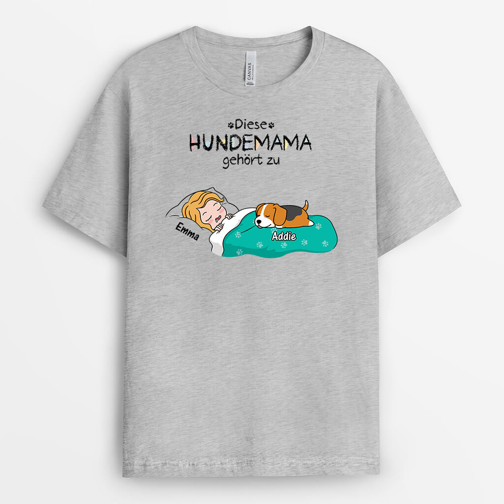 3196AGE2 diese hundemama dieser hundepapa gehort zu  personalisiertes t shirt fur hundeliebhaber