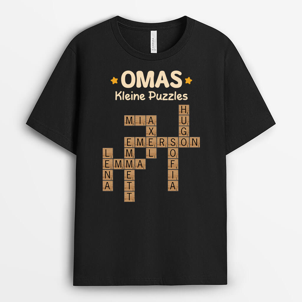 Omas kleine Puzzles - Personalisiertes Geschenk | T-Shirt für Omas