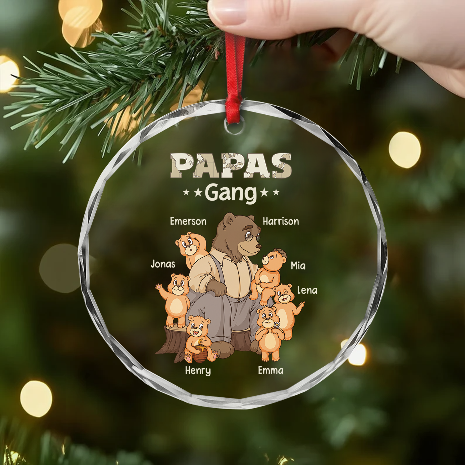 3214OGE2 opas papas gang bar weltkarte personalisierter weihnachtsschmuck_ glas opa papa 3214O6Z7B