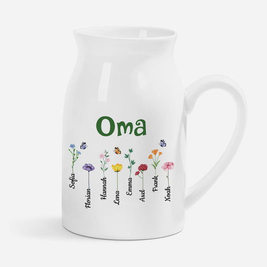 3219OGE1 oma und blumen keramik vase personalisiert_ oma 3219O6L8A