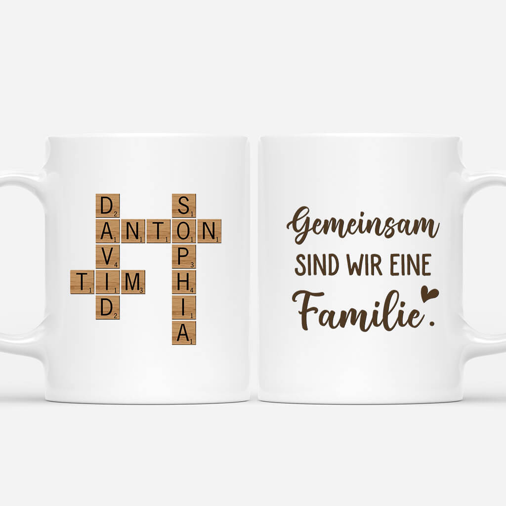 Gemeinsam Sind Wir Eine Familie - Personalisiertes Geschenk | Tasse für die Familie