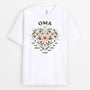 3256AGE1 oma mama blumen  personalisiertes t shirt fur damen