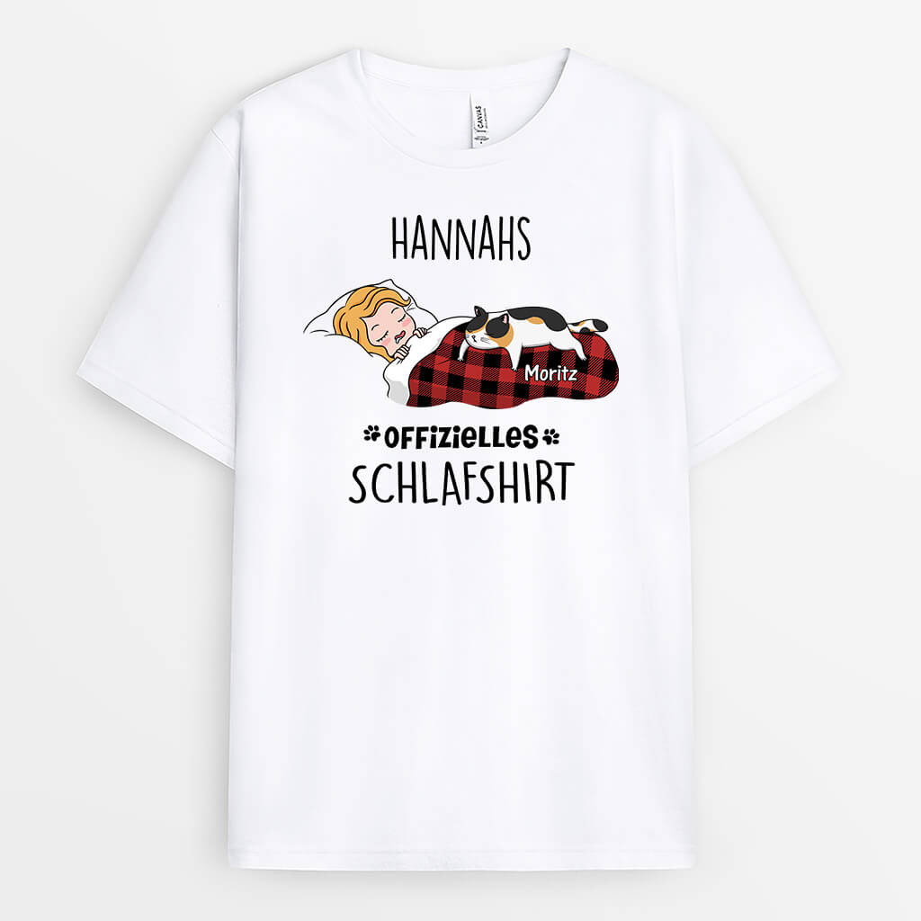 Offizielles Schlafshirt - Personalisiertes Geschenk | T-Shirt für Damen