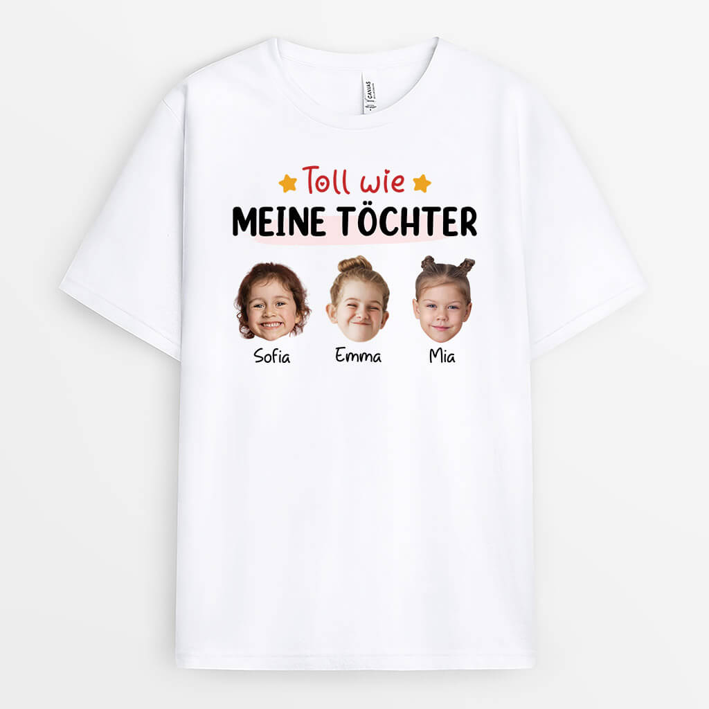 Toll Wie - Personalisietes Geschenk | T-Shirt für Großeltern/Eltern mit Foto