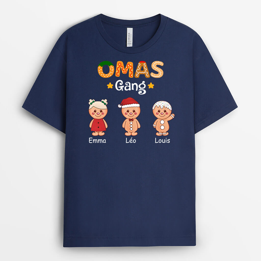 Omas/Mamas Bande Lebkuchenmann Zu Weihnachten - Personalisiertes Geschenk | T-Shirt für Damen