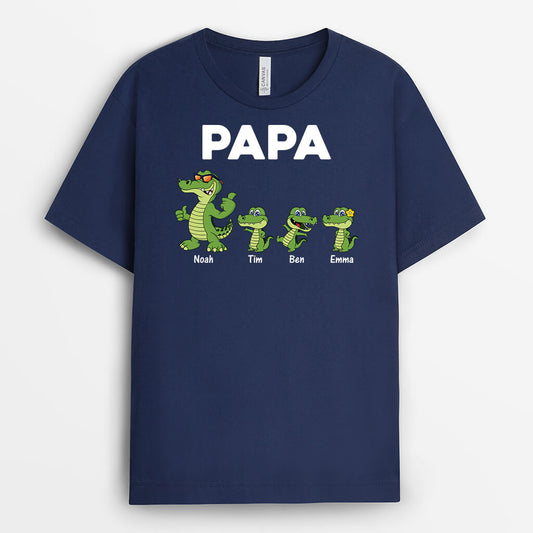 3381AGE2 opa papa krokodile  personalisiertes t shirt fur manner