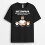 3388AGE1 katzenpapa der mann der mythos die snack dealer  personalisiertes t shirt fur katzenliebhaber