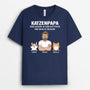 3388AGE2 katzenpapa der mann der mythos die snack dealer  personalisiertes t shirt fur katzenliebhaber