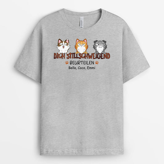 3390AGE2 dich stillschweigend beurteilen  personalisiertes t shirt fur katzenliebhaber
