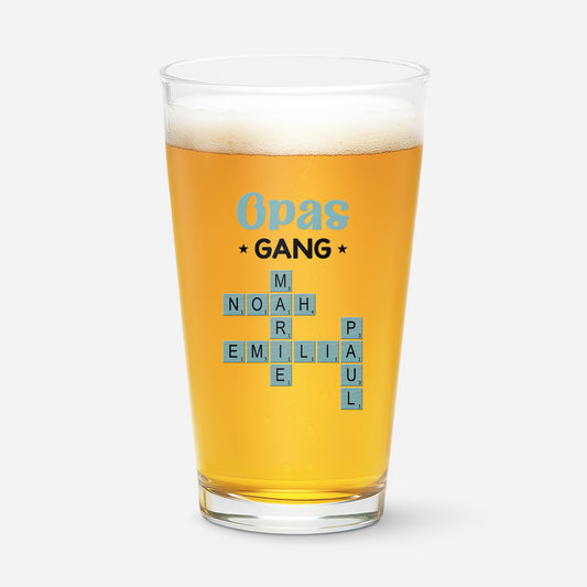 3402IGE1 opas gang kreuzwortratsel personalisiertes bierglas_ opa 3402I8Q5B