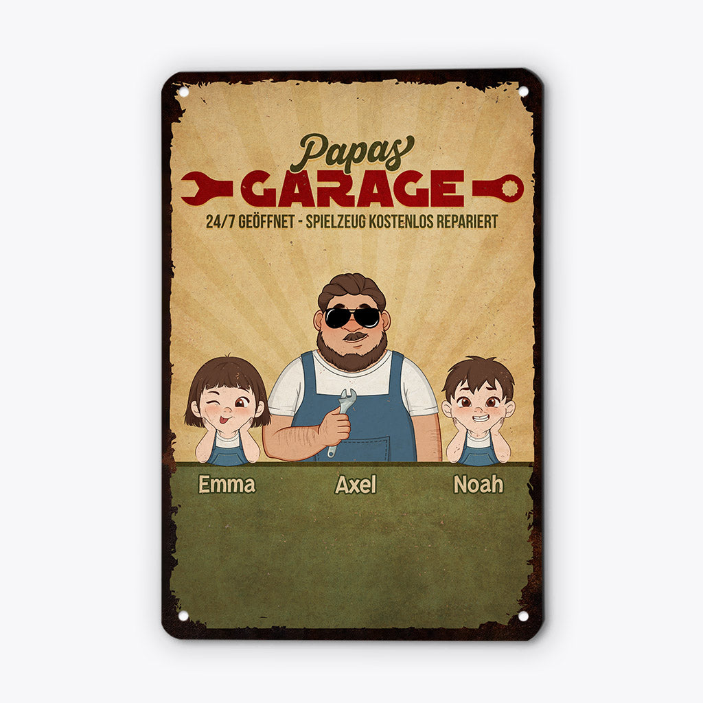 3405EGE2 opas garage lustiger turschild fur opas personalisiert 3405e540b