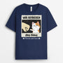 3424AGE2 wir regieren das haus  personalisiertes t shirt mit verspielten katzen