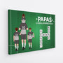 3460CGE2 daddys traumteam kreuzwortratsel  personalisierte leinwand fur fussballverruckte papas