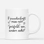 3470MGE3 freundschaft muss nicht perfekt sein sondern echt  personalisierte tasse fur beste freundinnen