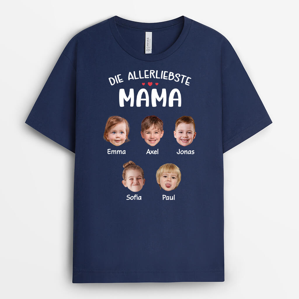 3496AGE2 der allerliebste opa papa  personalisiertes t shirt fur manner mit fotos