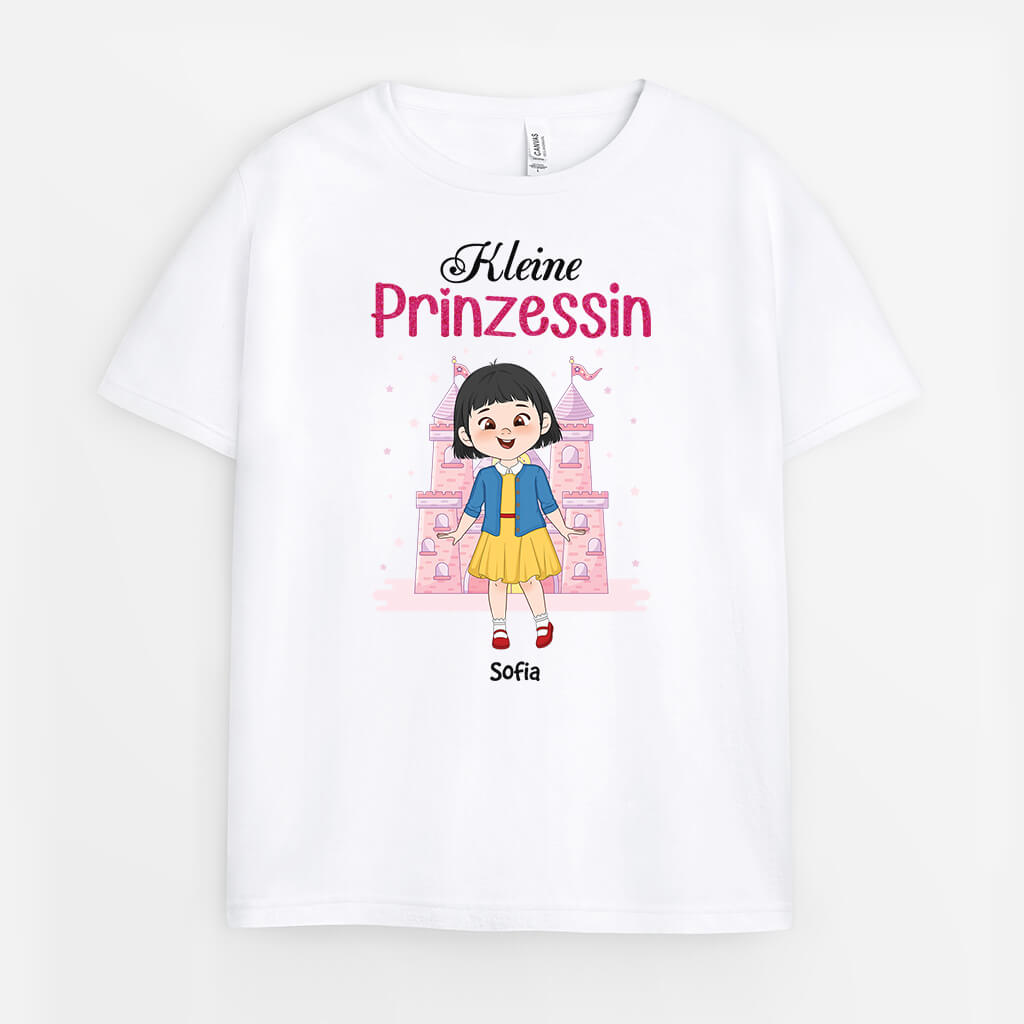3512AGE2 kleine prinzessin  niedliches t shirt fur madchen personalisiert