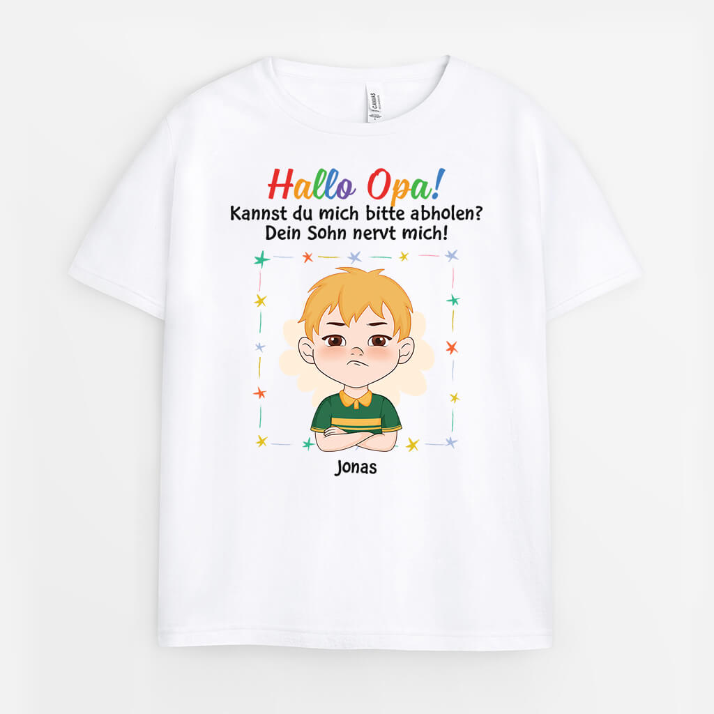 3513AGE2 kannst du mich bitte abholen deine tochter nervt mich  lustiges t shirt fur kinder personalisiert