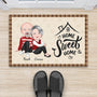 3515DGE2 home sweet home  personalisierte fussmatte fur paare zu weihnachten