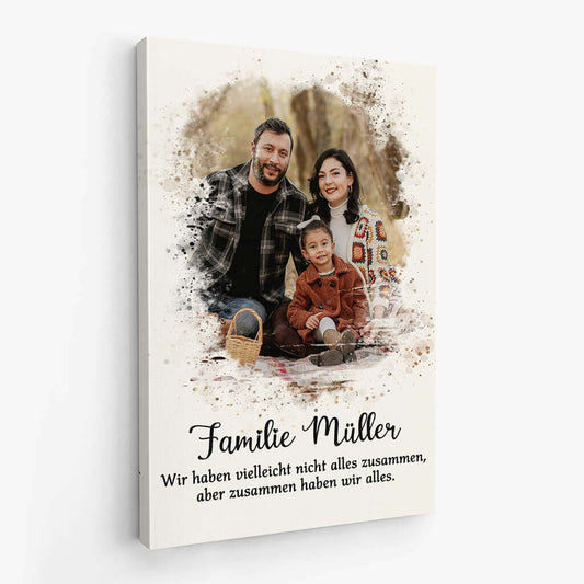 3548CGE2 wir haben vielleicht nicht alles zusammen aber zusammen haben wir alles  personalisierte leinwand fur die familie mit foto