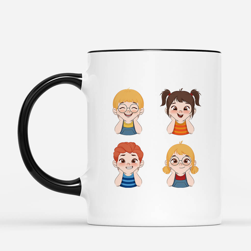 3588MGE3 opas gang  personalisierte opa tasse mit enkelkinder namen