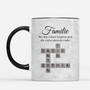 3591MGE1 familie wo das leben beginnt und die liebe niemals endet personalisiertes kreuzwortratsel geschenk  tasse 3591m8f5i