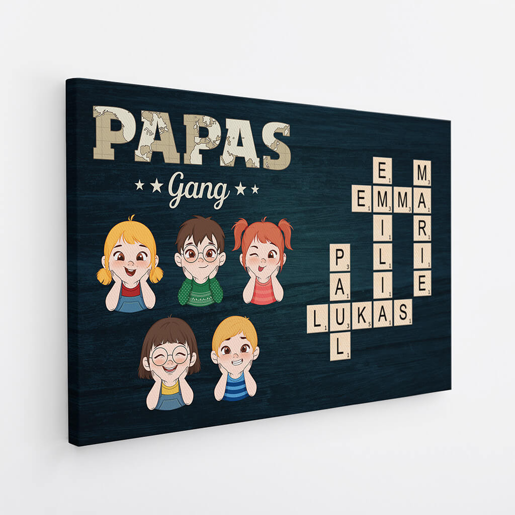 3597CGE2 omas mamas gang personalisierte leinwand fur mama oma mit kreuzwortratsel design 3957c