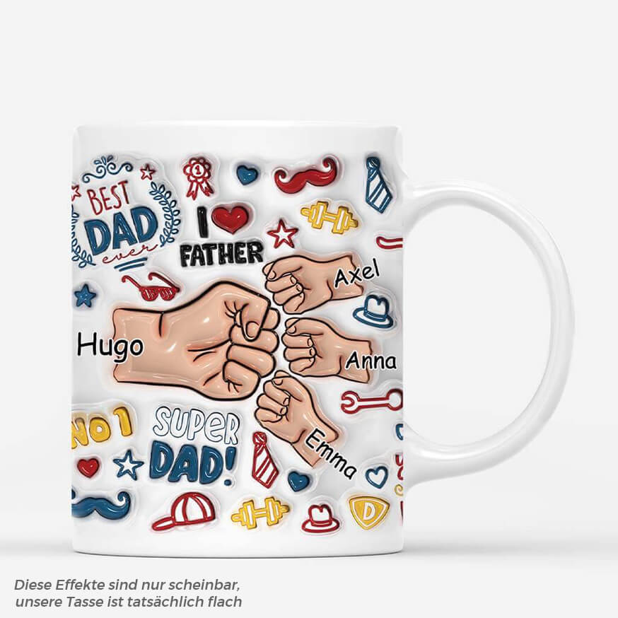 3607MGE1 der beste papa der welt sportarten  personalisierte tasse mit 3d inflated effekt fur papas_415953c5 99a7 4efa a8cc fe2ec2ad77f6