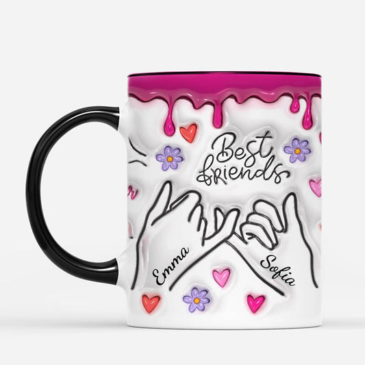 3625MGE2 3d druck effekt beste freunde  personalisierte beste freunde tasse