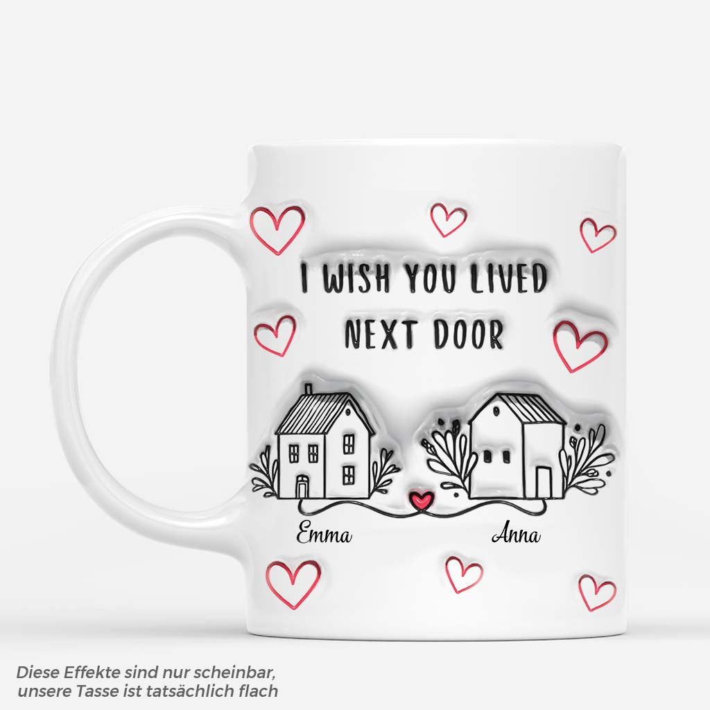 OM3® Tasse à Café Personnalisée Avec Nom De Votre Choix - Tic Tac Toe - Amour Amoureux - Personnalisable - Tasse En Céramique - 325 Ml - Imprimé Des