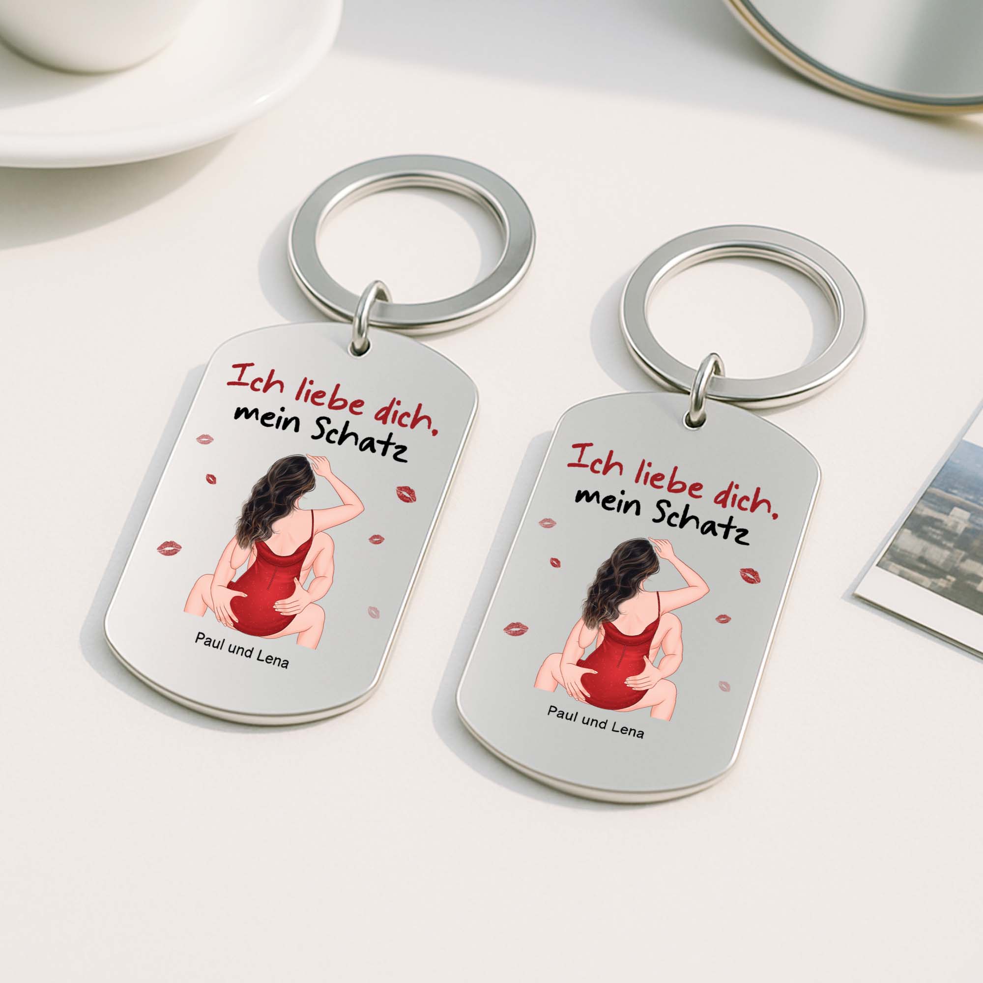 3671JGE2 ich liebe dich schatz aluminium schlusselanhanger personalisiert paar_ 3671J6Q5G
