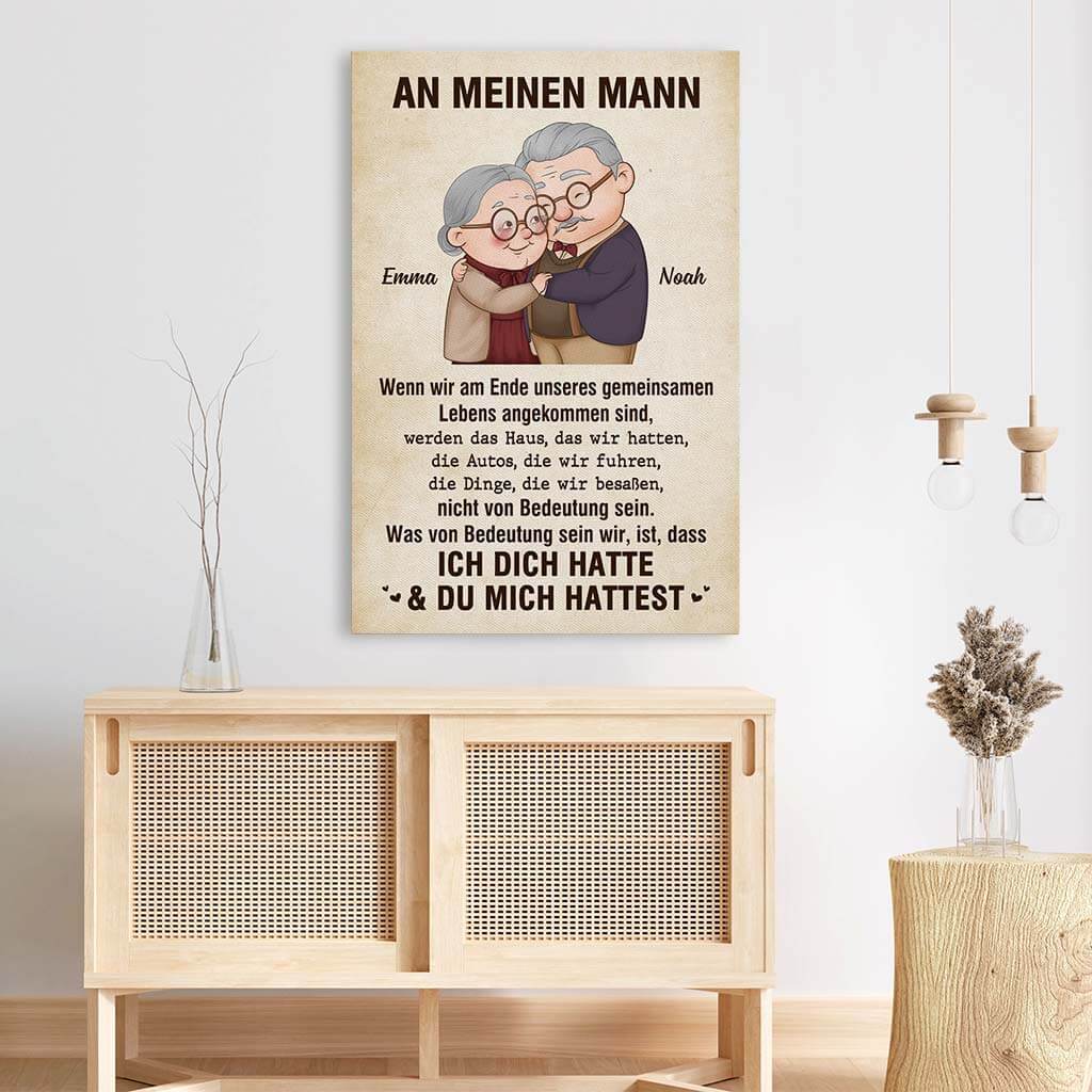 3678CGE3 an meine frau meinen mann  romantische leinwand fur paare personalisiert