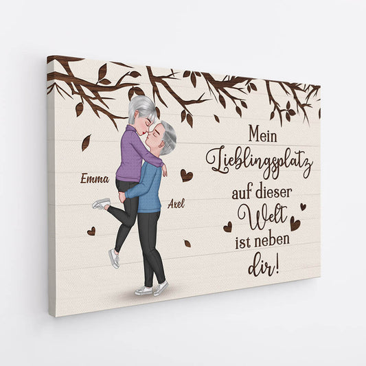 3700CGE2 mein lieblingsplatz auf dieser welt ist neben dir  romantische leinwand fur paare personalisiert
