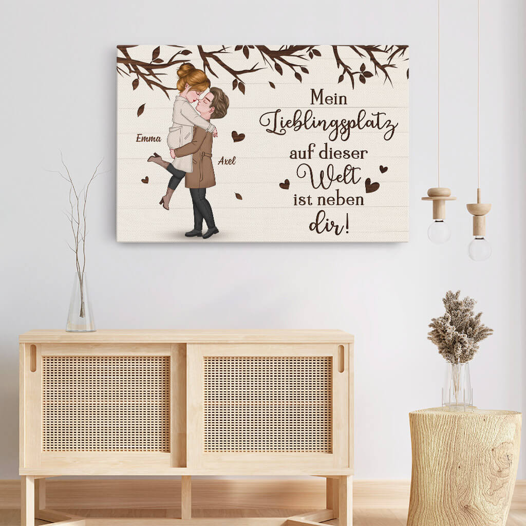 3700CGE3 mein lieblingsplatz auf dieser welt ist neben dir  romantische leinwand fur paare personalisiert