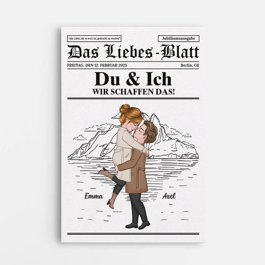 3701CGE1 alle liebe die es wert ist gedruckt zu werden  personalisierte leinwand fur paare zum jahrestag