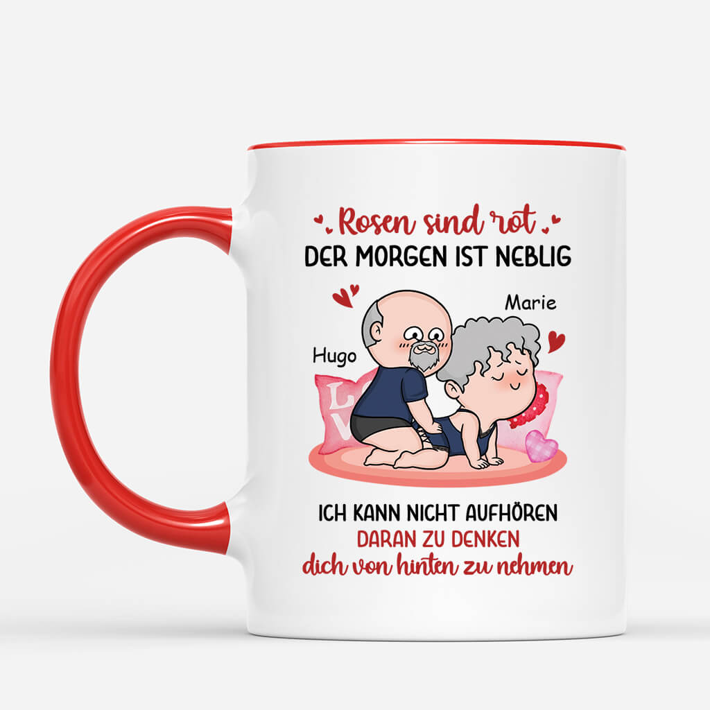 Rosen Sind Rot Der Morgen Ist Neblig - Personalisiertes Geschenk