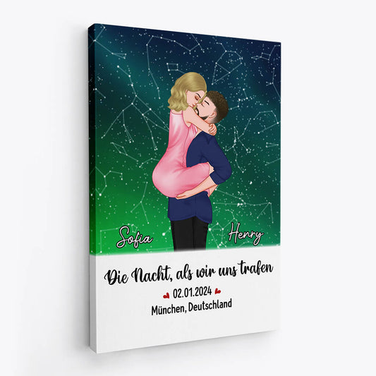 3713CGE2 die nacht als wir uns trafen  personalisierte leinwand fur paare zum jahrestag