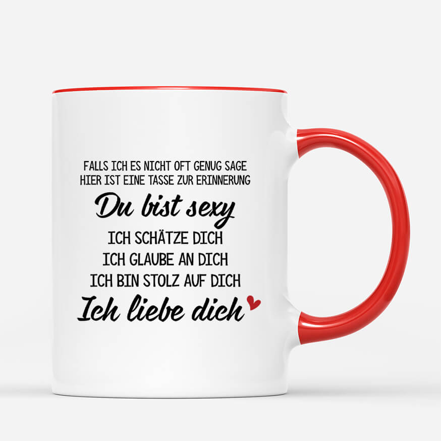 3727MGE3 falls ich es nicht oft genug sage hier ist eine tasse zur erinnerung  personalisierte tasse fur paare