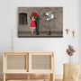 3729CGE3 strasse im vintage look  romantische leinwand fur paare personalisiert