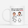 3734MGE3 mach dir keine sorgen ich habe deinen rucken  lustige tasse mit gesicht fur paare