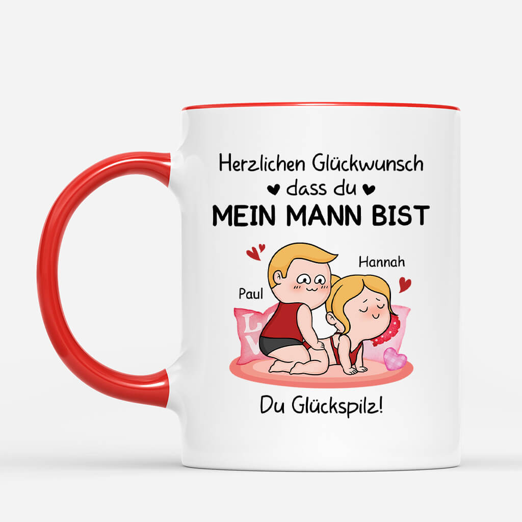 Herzlichen Glückwunsch Dass Du Mein Mann Bist - Personalisiertes Geschenk