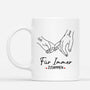 3759MGE1 fur immer zusammen  personalisierte tasse fur paare 3759M