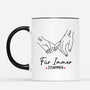 3759MGE2 fur immer zusammen  personalisierte tasse fur paare 3759M
