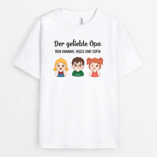 3777AGE1 der geliebte opa von  personalisiertes t shirt fur opas 3777A
