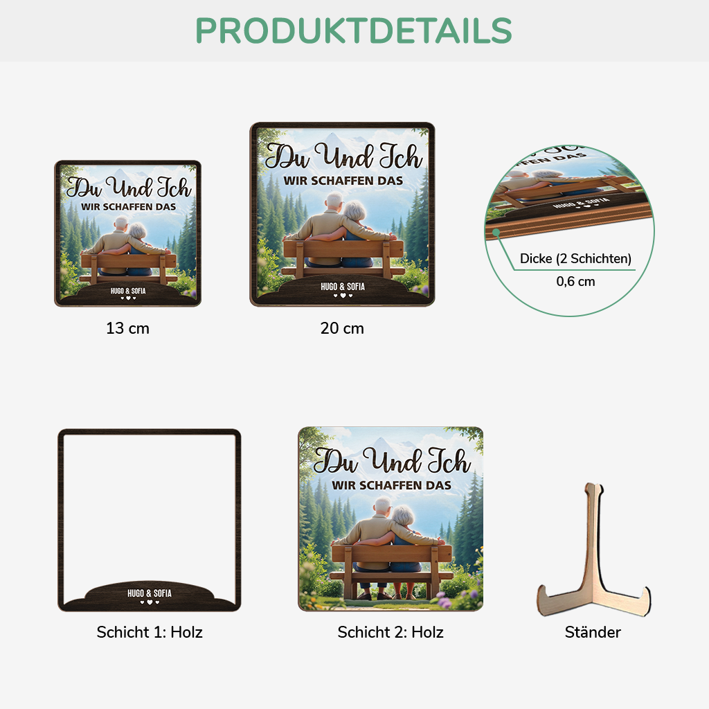 3781QGE3 du und ich wir schaffen alles holztafel personalisiert paar 3781Q5E5G