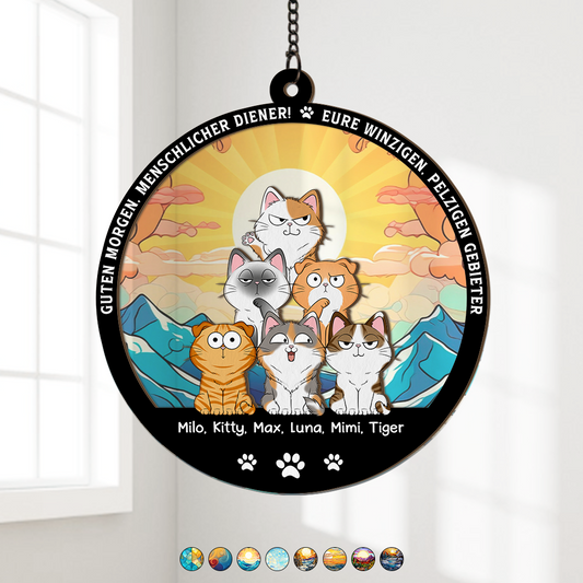 3788UGE1 guten morgen menschlicher diener sonnenfanger personalisiert katzen 3788U6I5D_fb56ac14 4122 4118 84d9 9224b31ef0a5