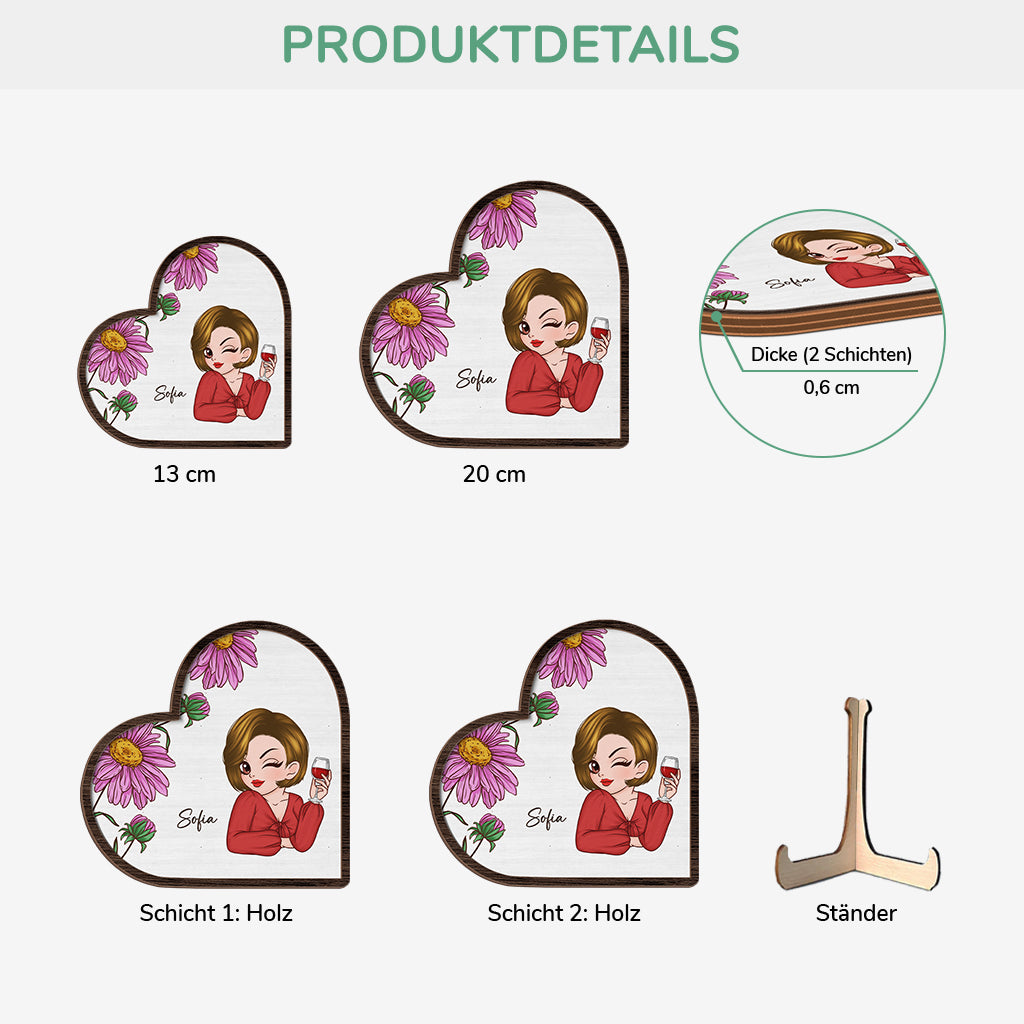 3798QGE3 stilvolle frau holztafel personalisiert frauen 3798Q5L7A