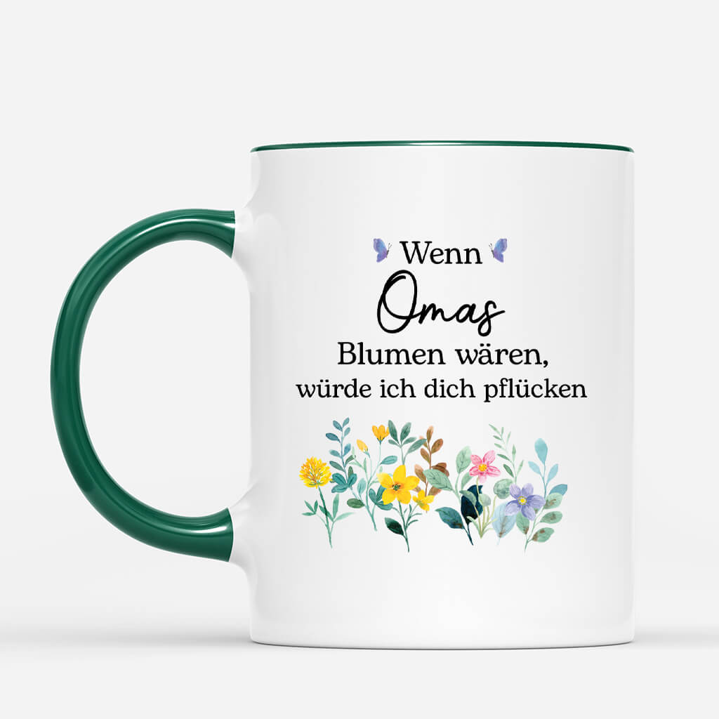 3812MGE2 wenn oma blumen waren wurden wir dich pflucken  personalisierte tasse mit fotos fur omas 3812MTH5A
