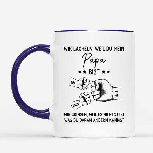 3824MGE2 ich lachle weil du mein papa bist  personalisierte tasse fur papas 3824M6H5B