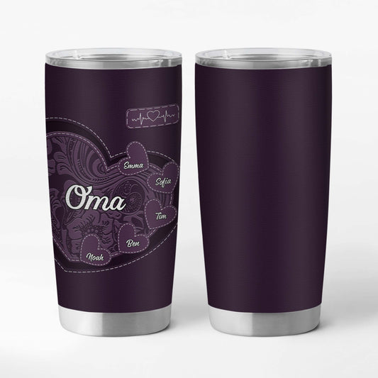 3841TGE1 oma und enkel personalisierter tumbler 20oz fur frauen 3841T5E3A
